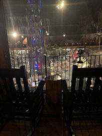 Porch view into the store