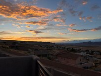 Facing the setting sun from the terrace. Gorgeous!