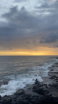 View from the beach on property