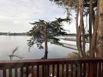 View from the top floor balcony.