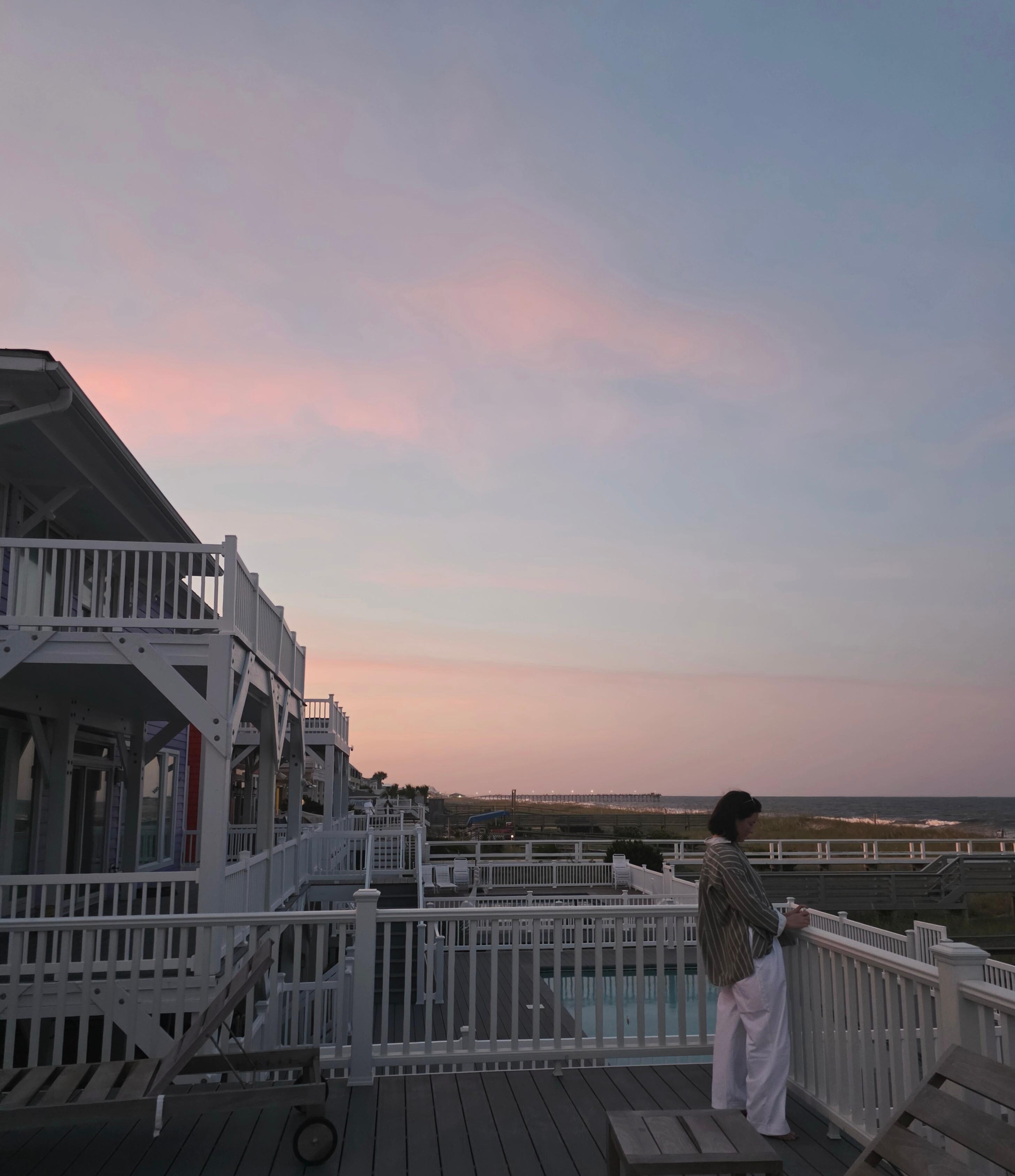 Neighborhood of decks.