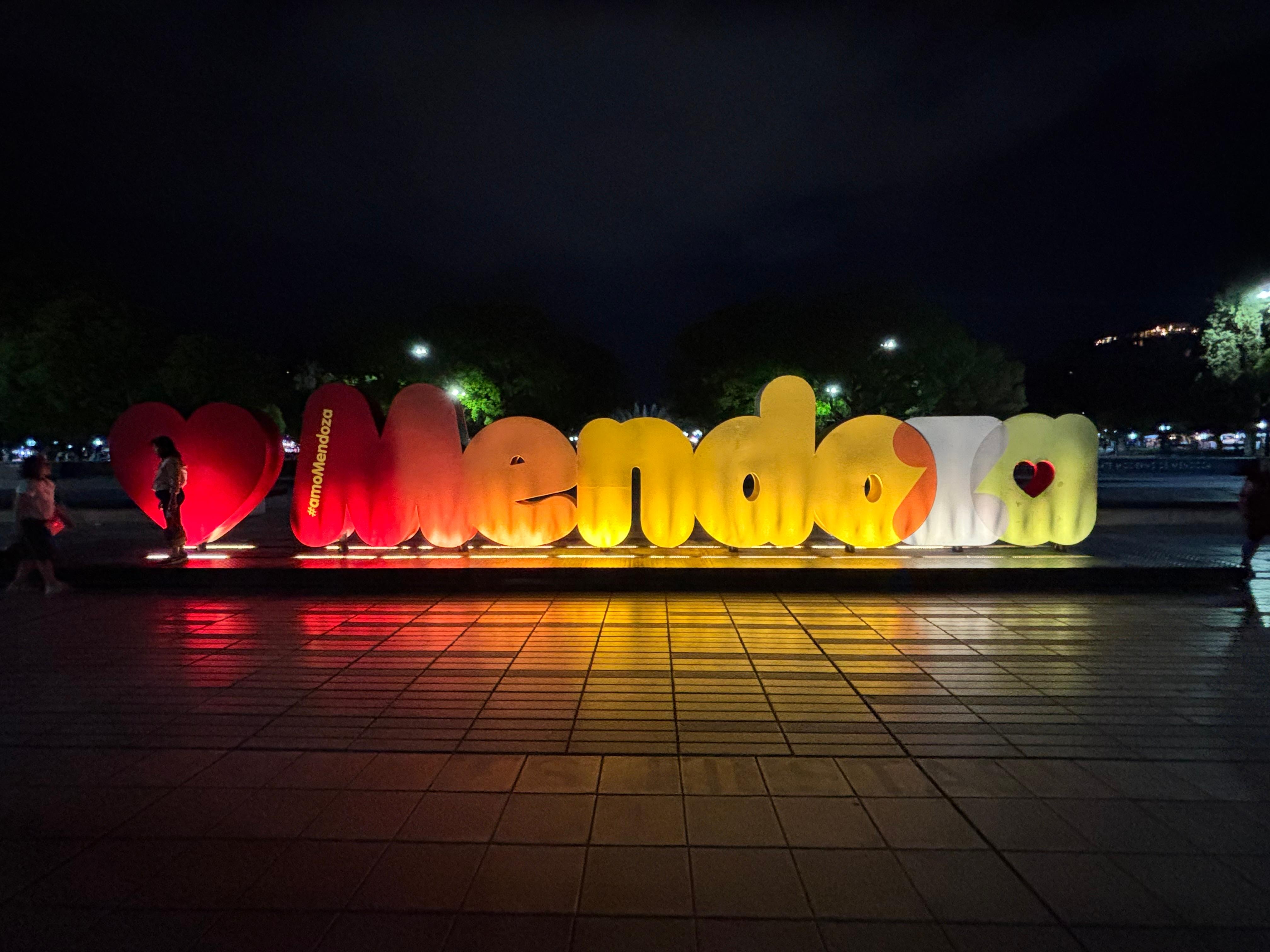 Sign in the plaza across the street
