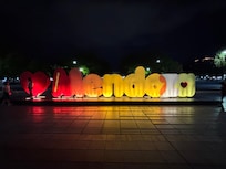 Sign in the plaza across the street