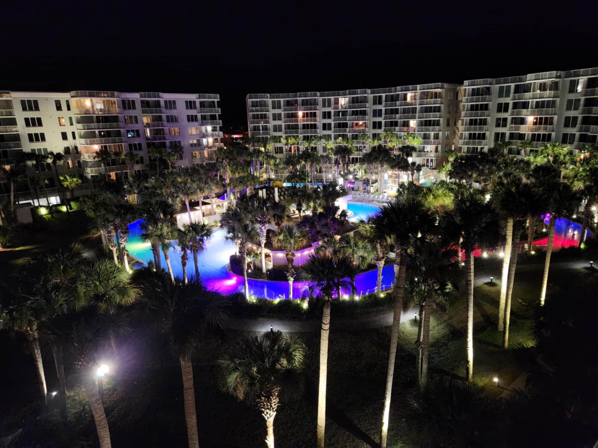 Evening view from balcony