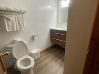 Clean, modern bathroom