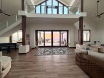 Morning sunrise through the living area