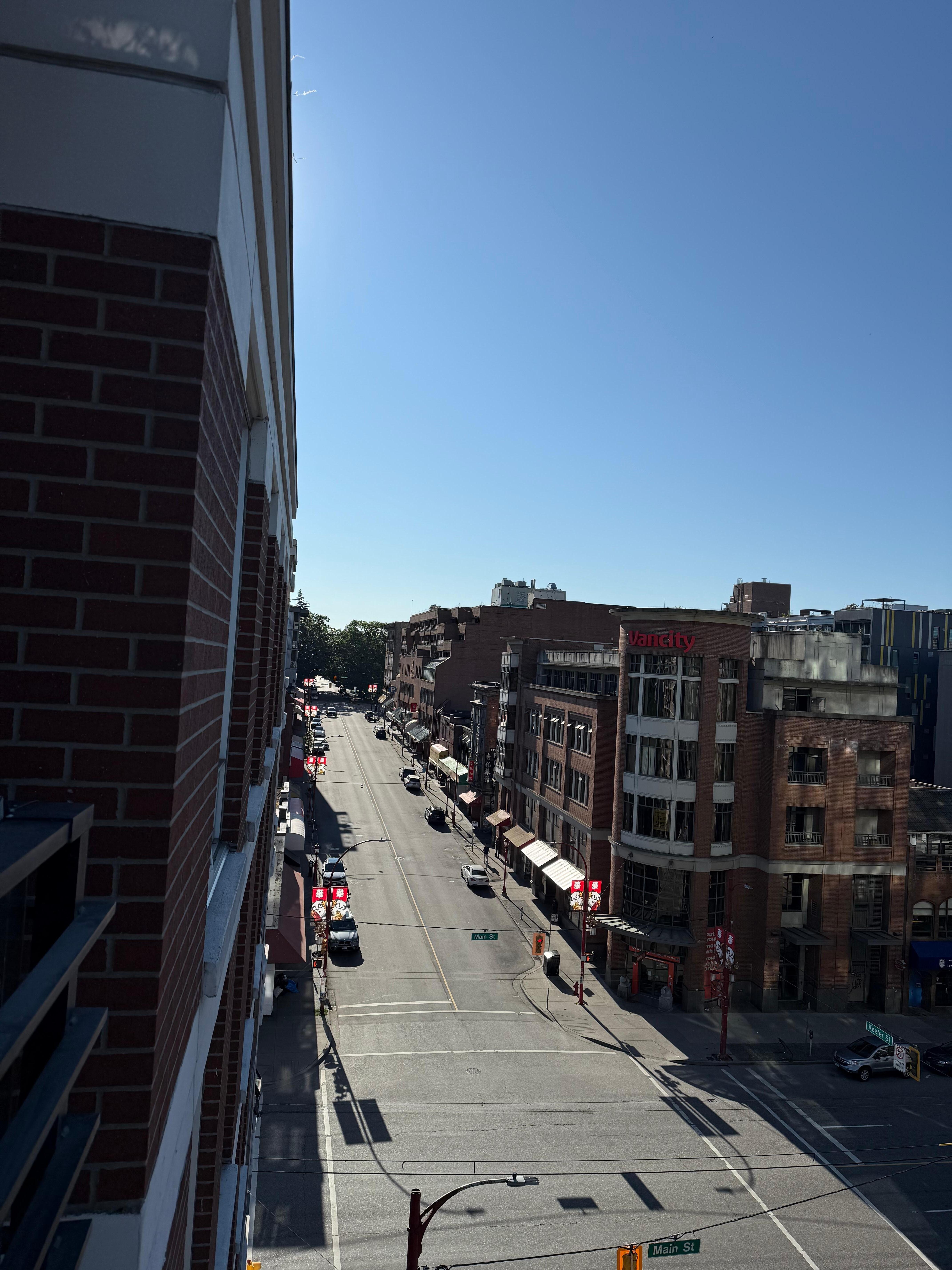 View from balcony in the morning