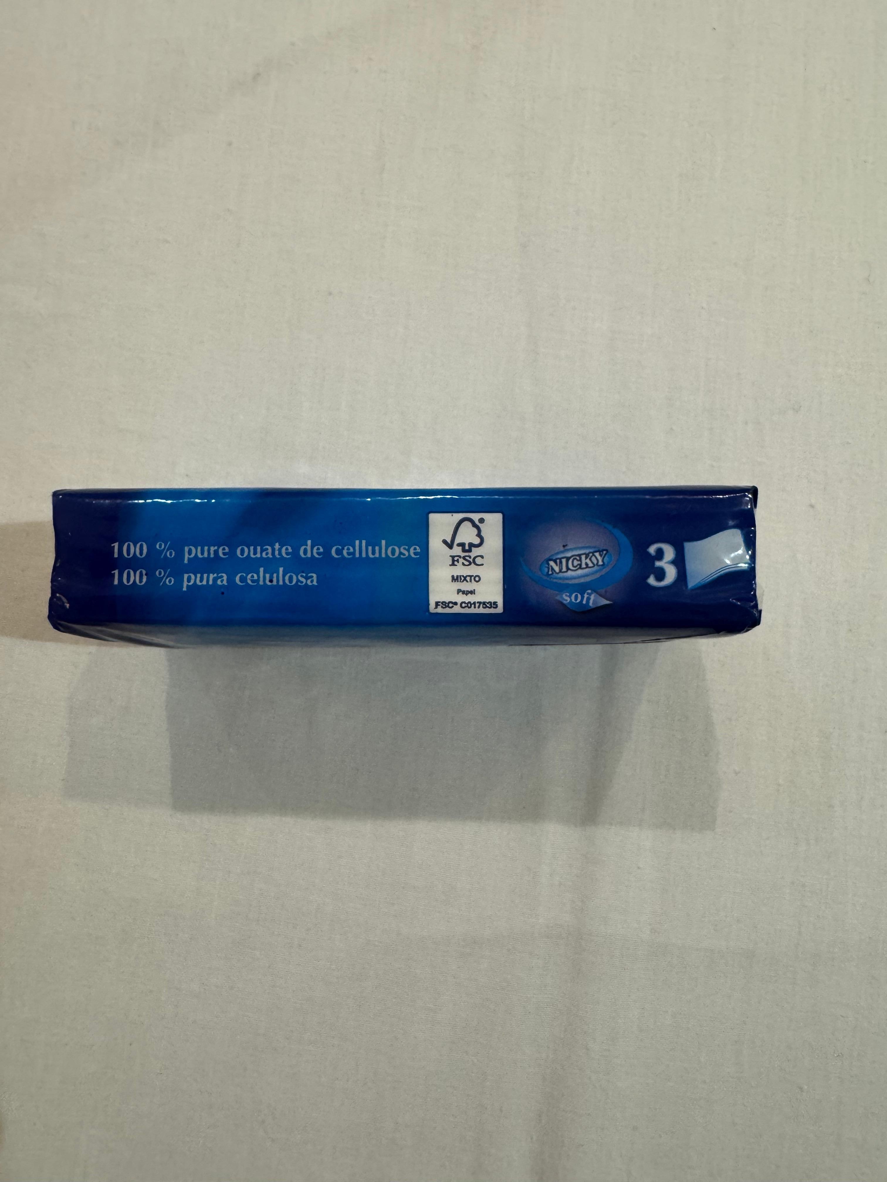 No tissue paper. After I requested it, I was given 1 pocket pack of  9 tissues. 