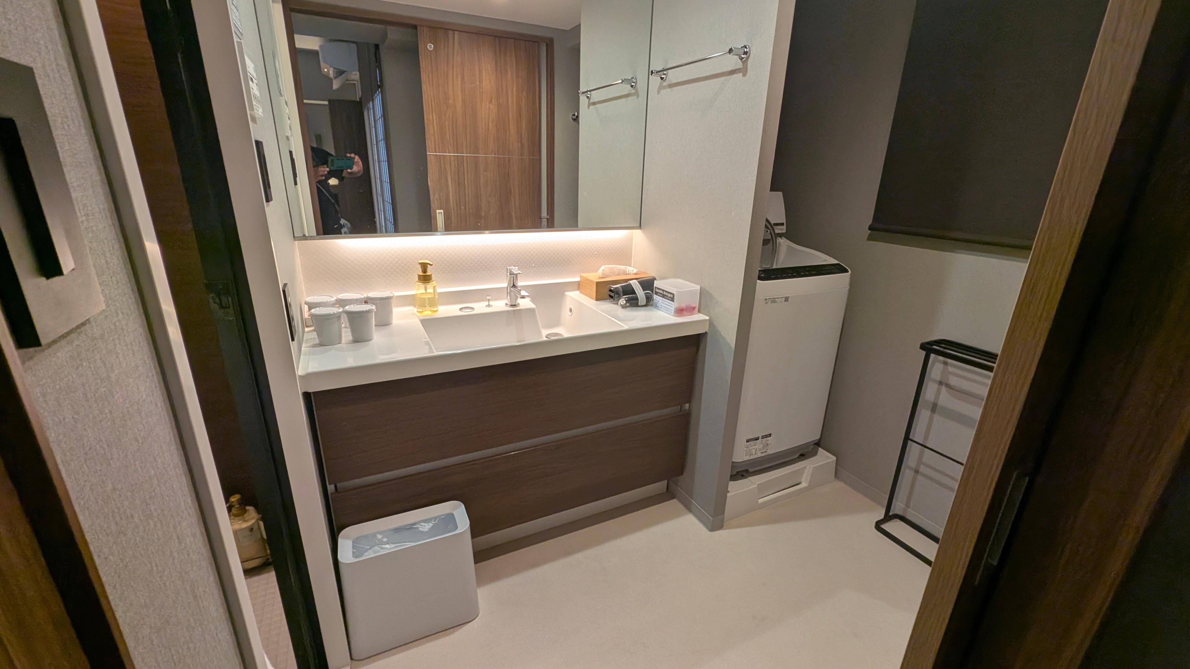 Bathroom and washing machine