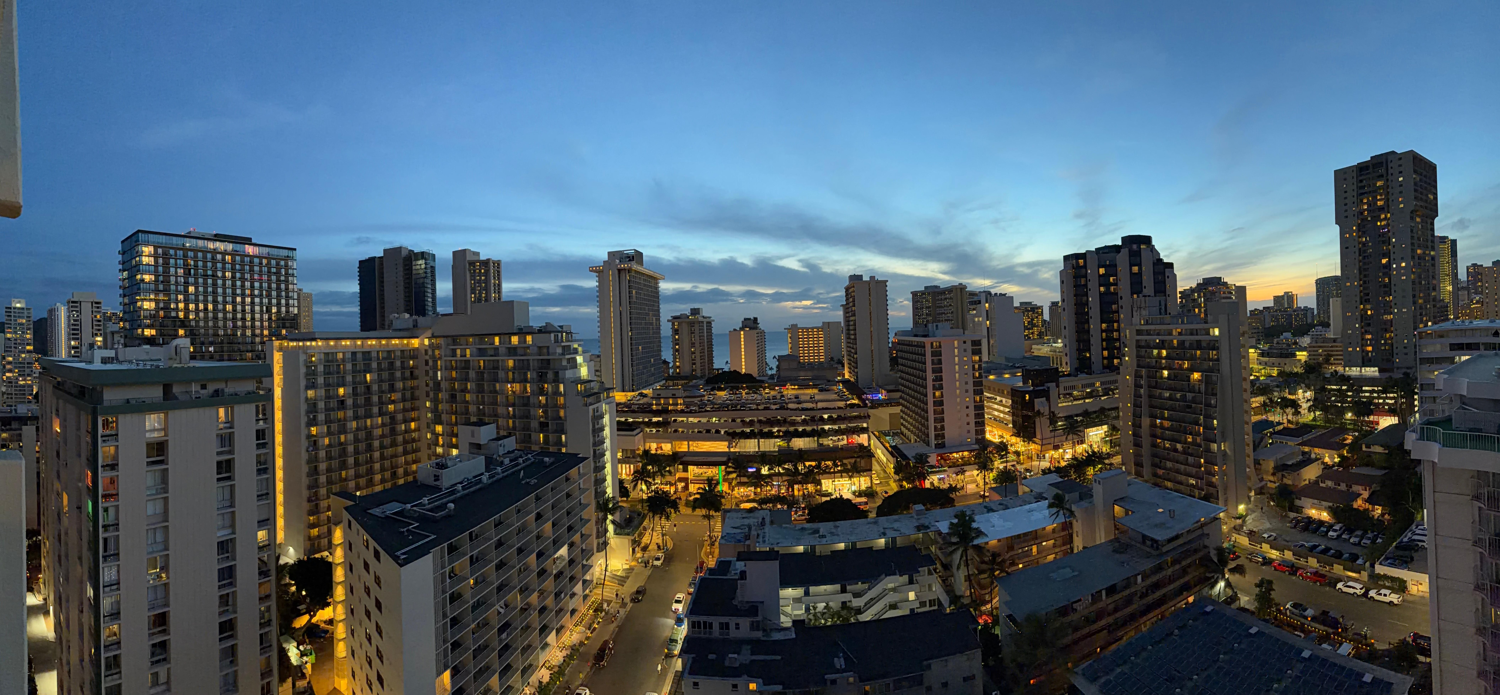 Great views of the city & new years fireworks!