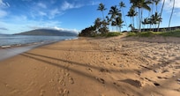 Morning walk in front of the condo