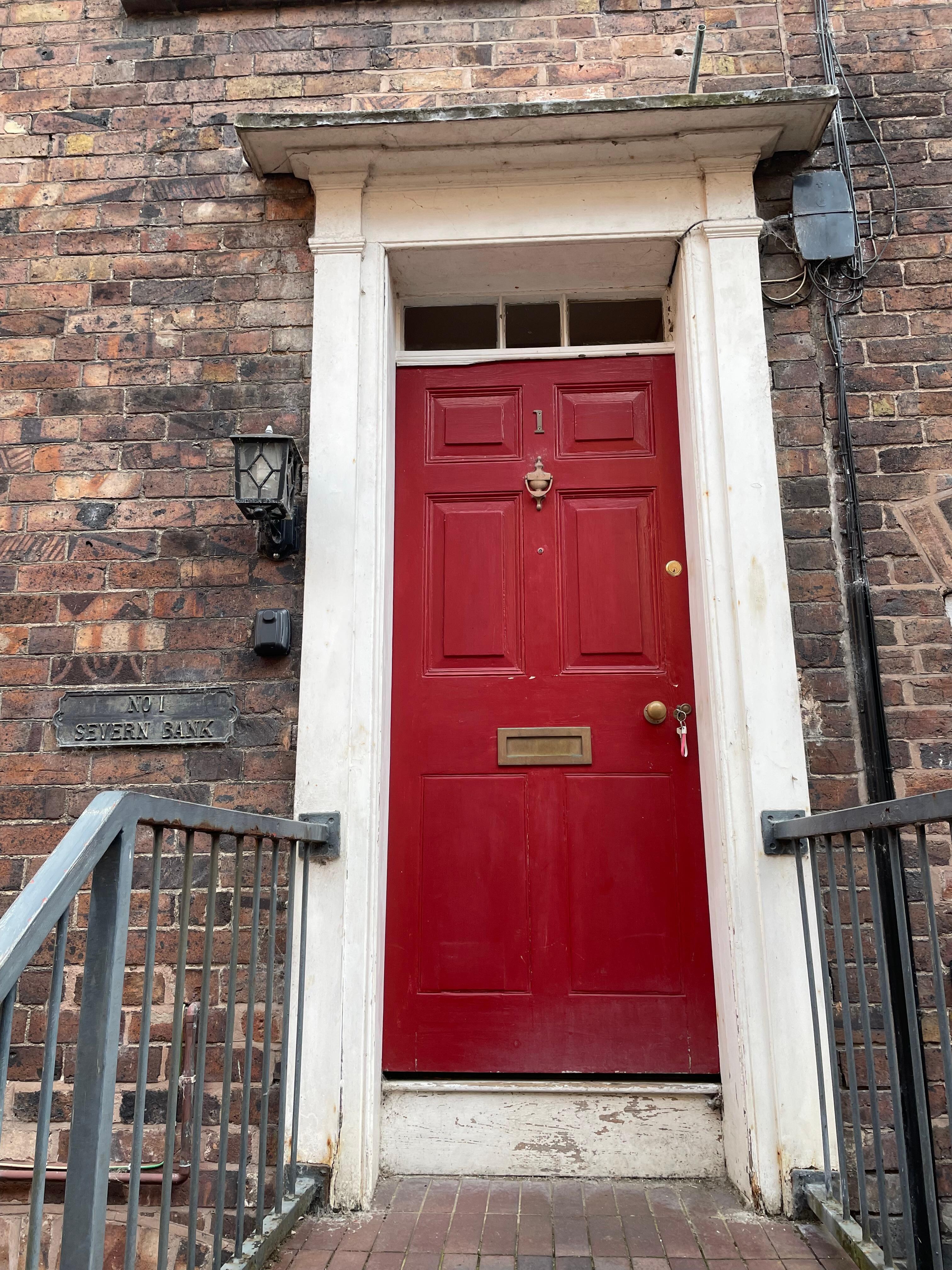 Doorway to 1 Severn Bank