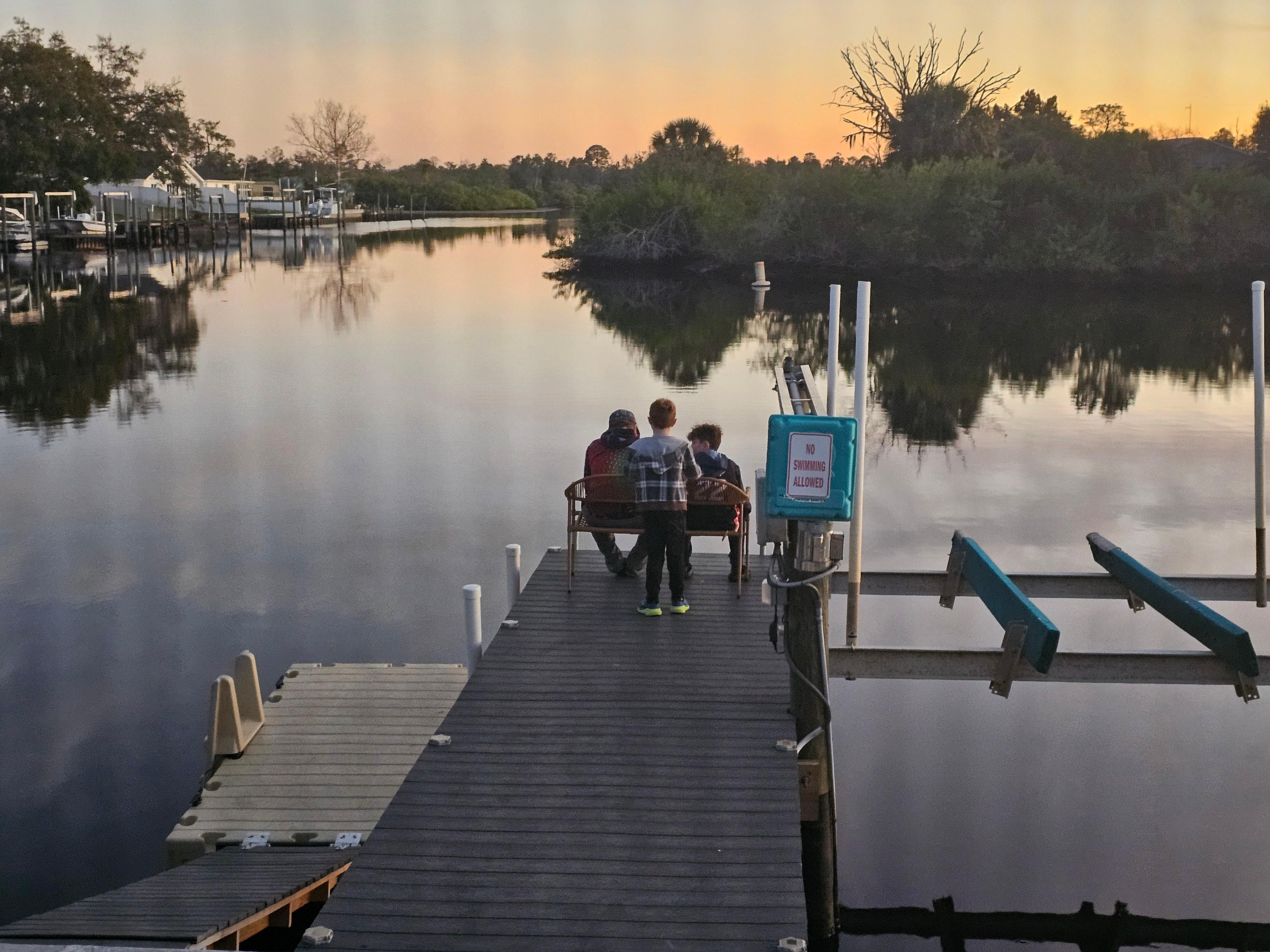 Grandsons spending time and enjoying 