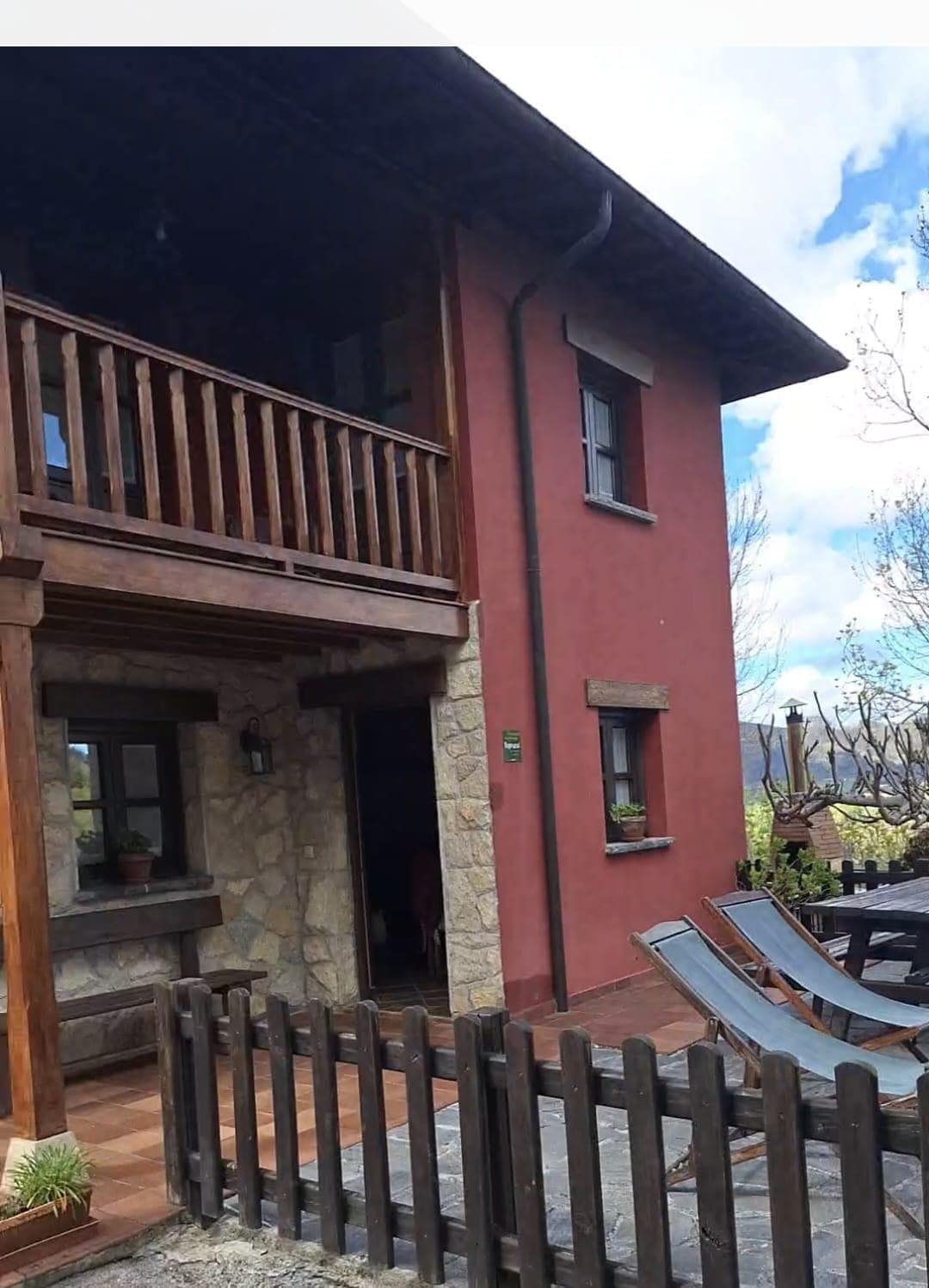 Vista de la entrada a la casa