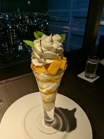 Mango dessert on the 24th floor