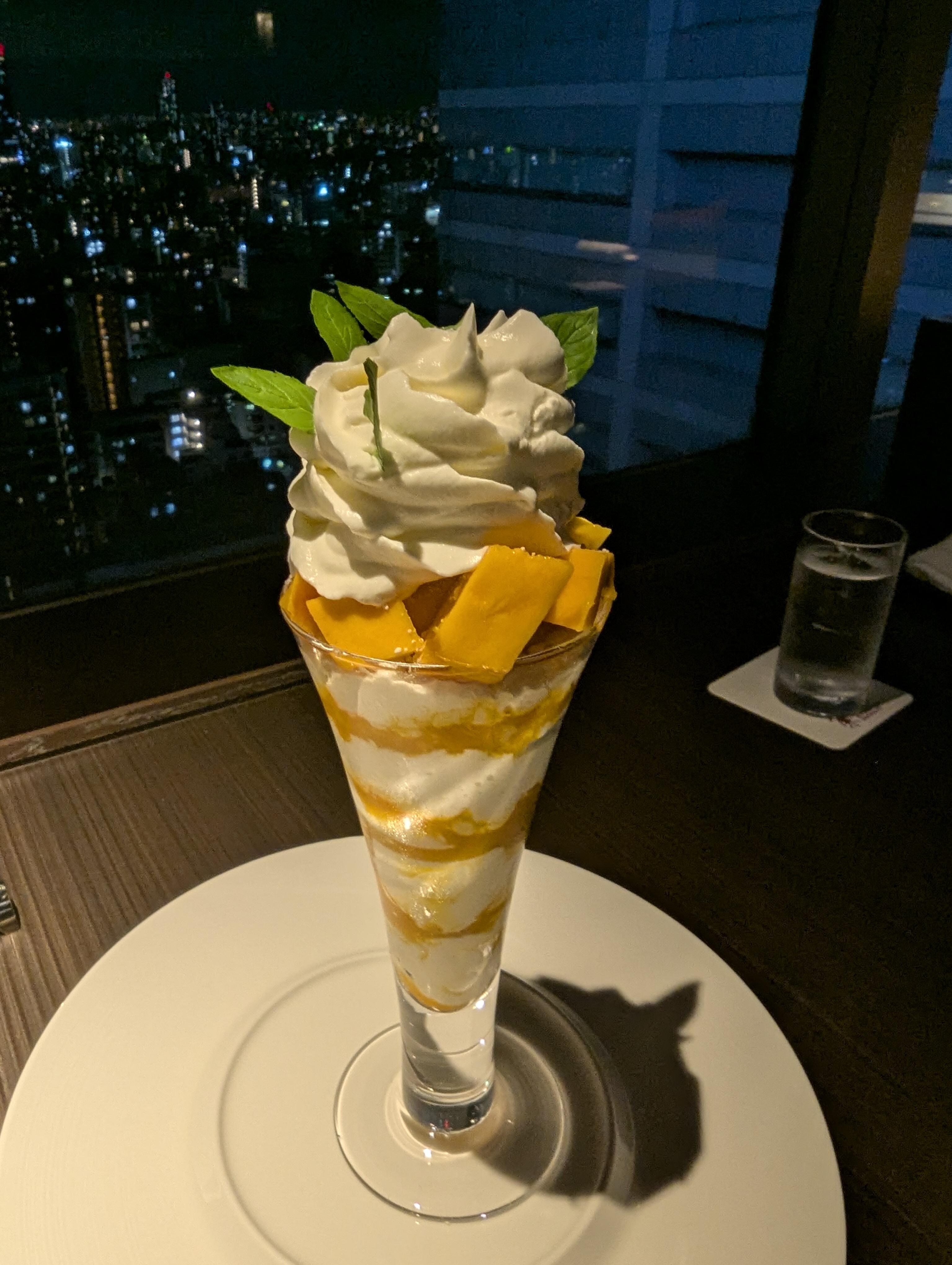 Mango dessert on the 24th floor 