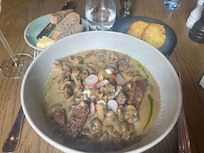 Creamy beef and mushrooms