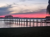 My evening view from the sun room.