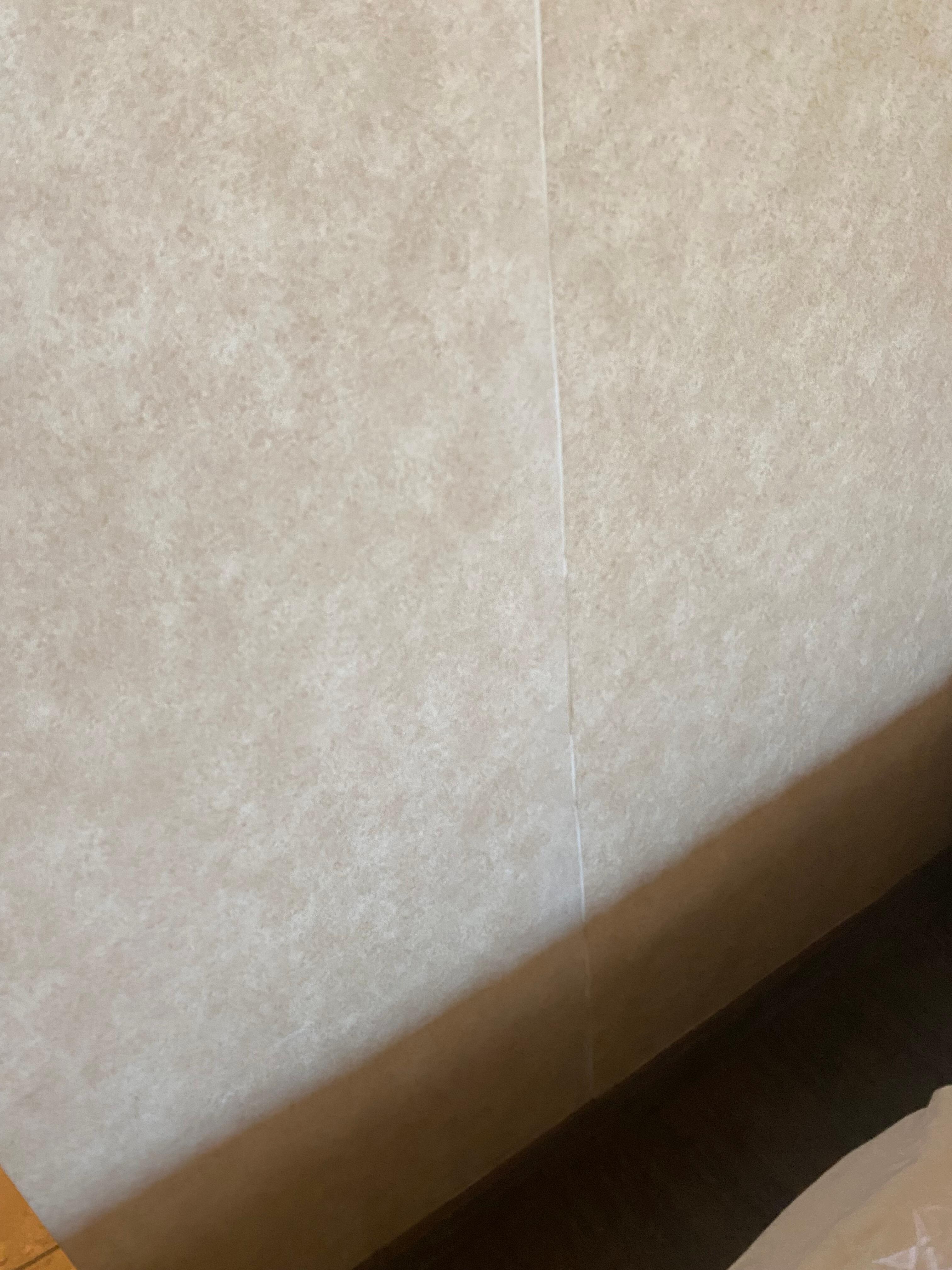 Wallpaper was peeling 
