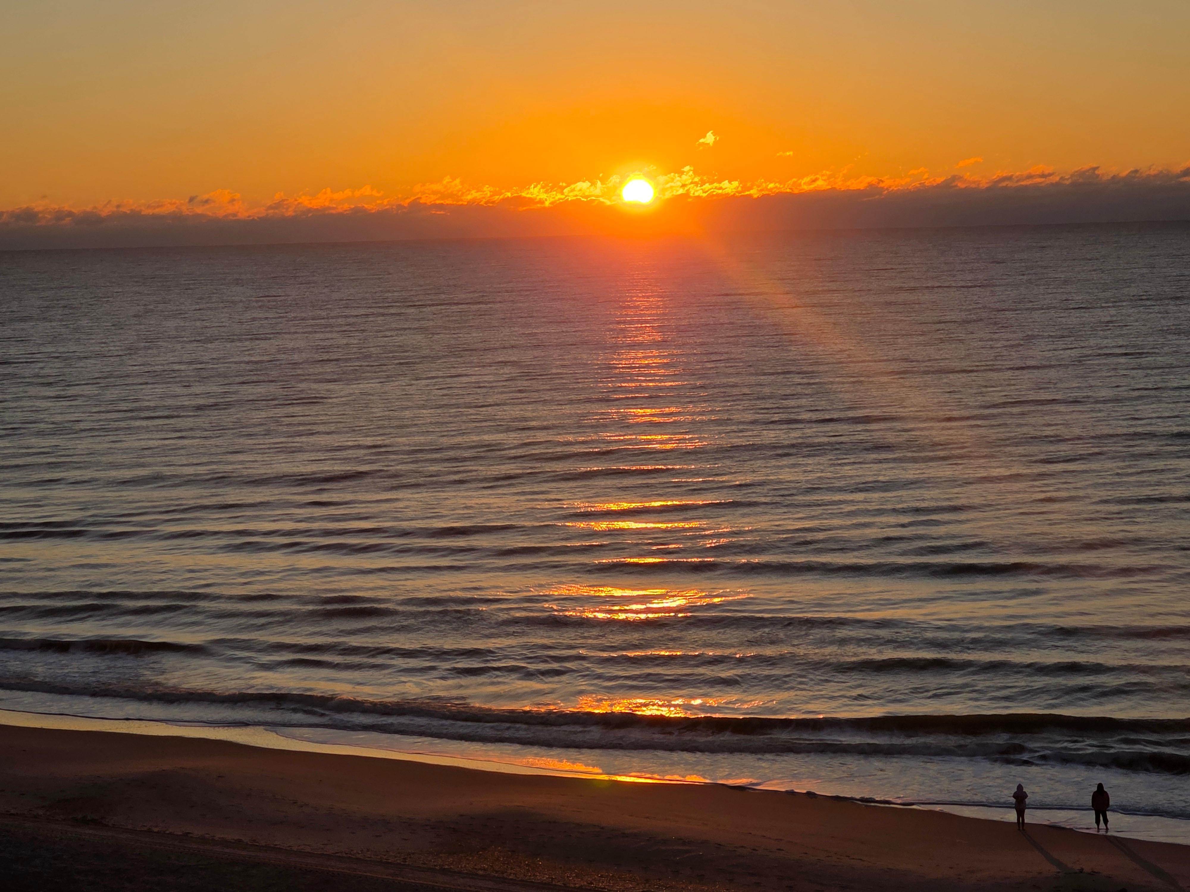 Stunning views of the sunrise