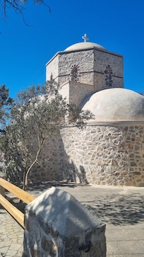 The Monastery. Highest vantage point in Santorini
