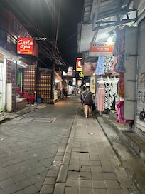 Side streets right next to hotel