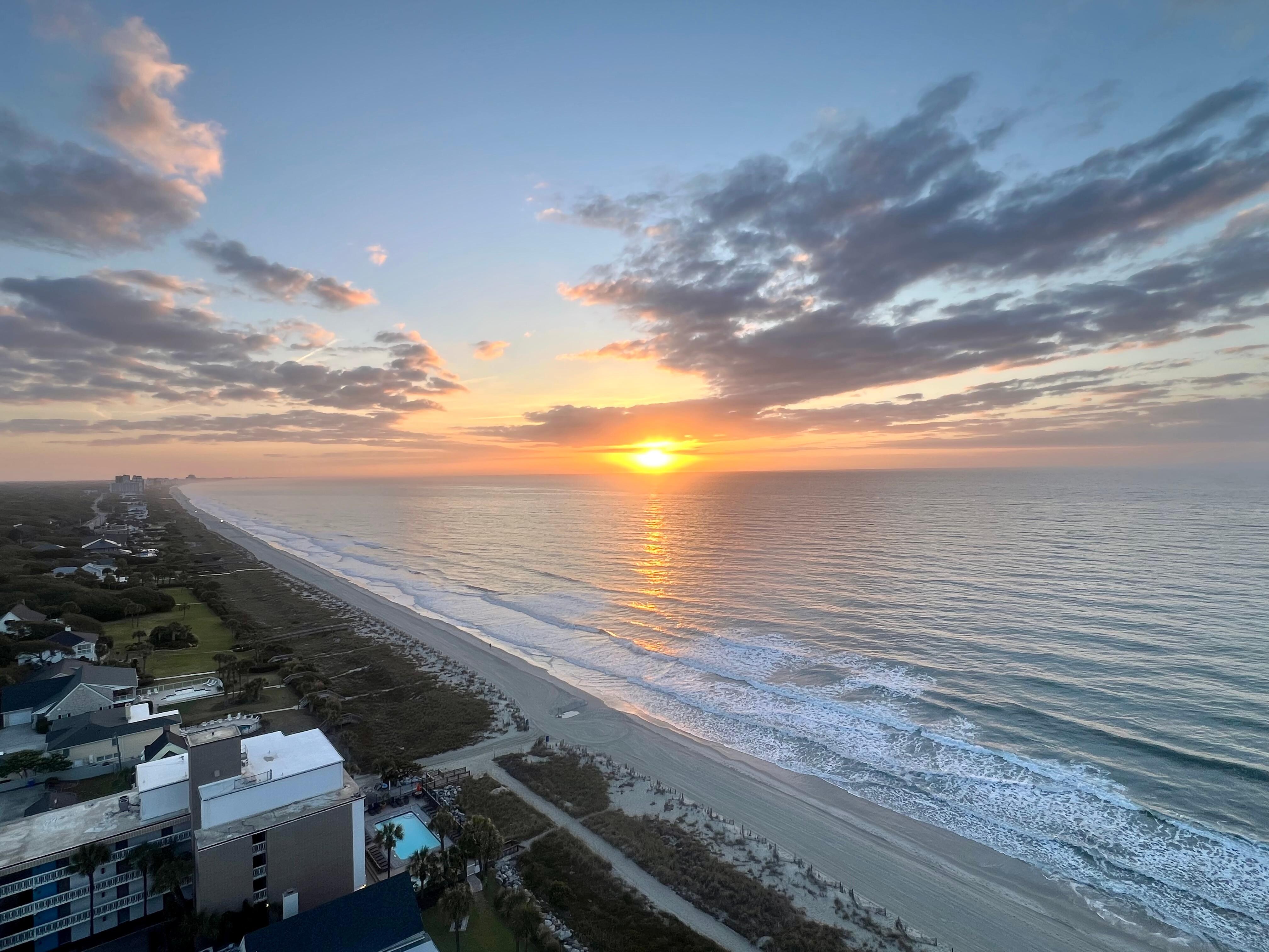 Sunrise from our balcony