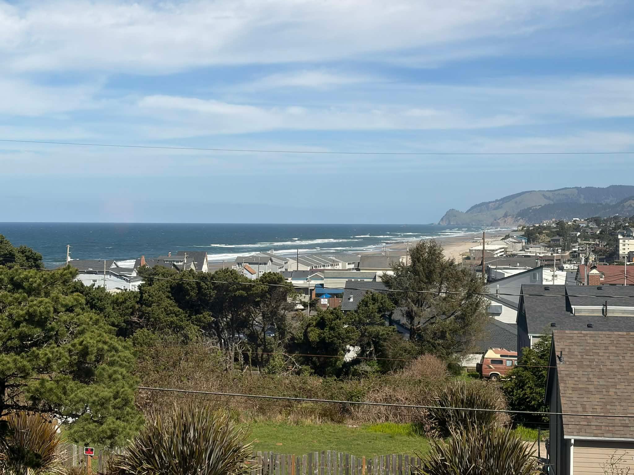 The view from the living room window