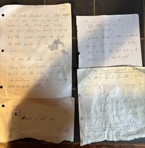 Notes with task to complete the owner left me on the counter