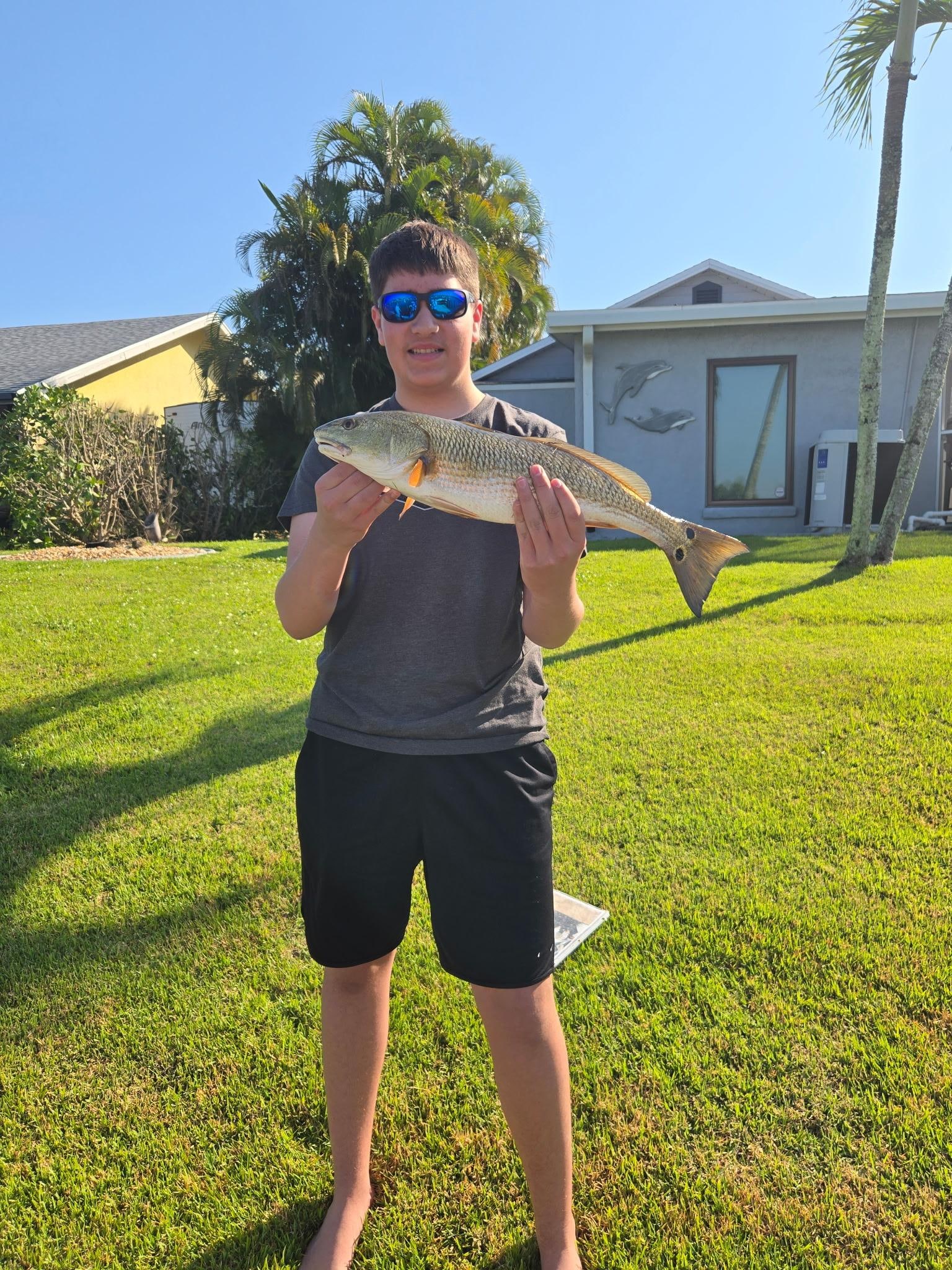 Fishing from the dock