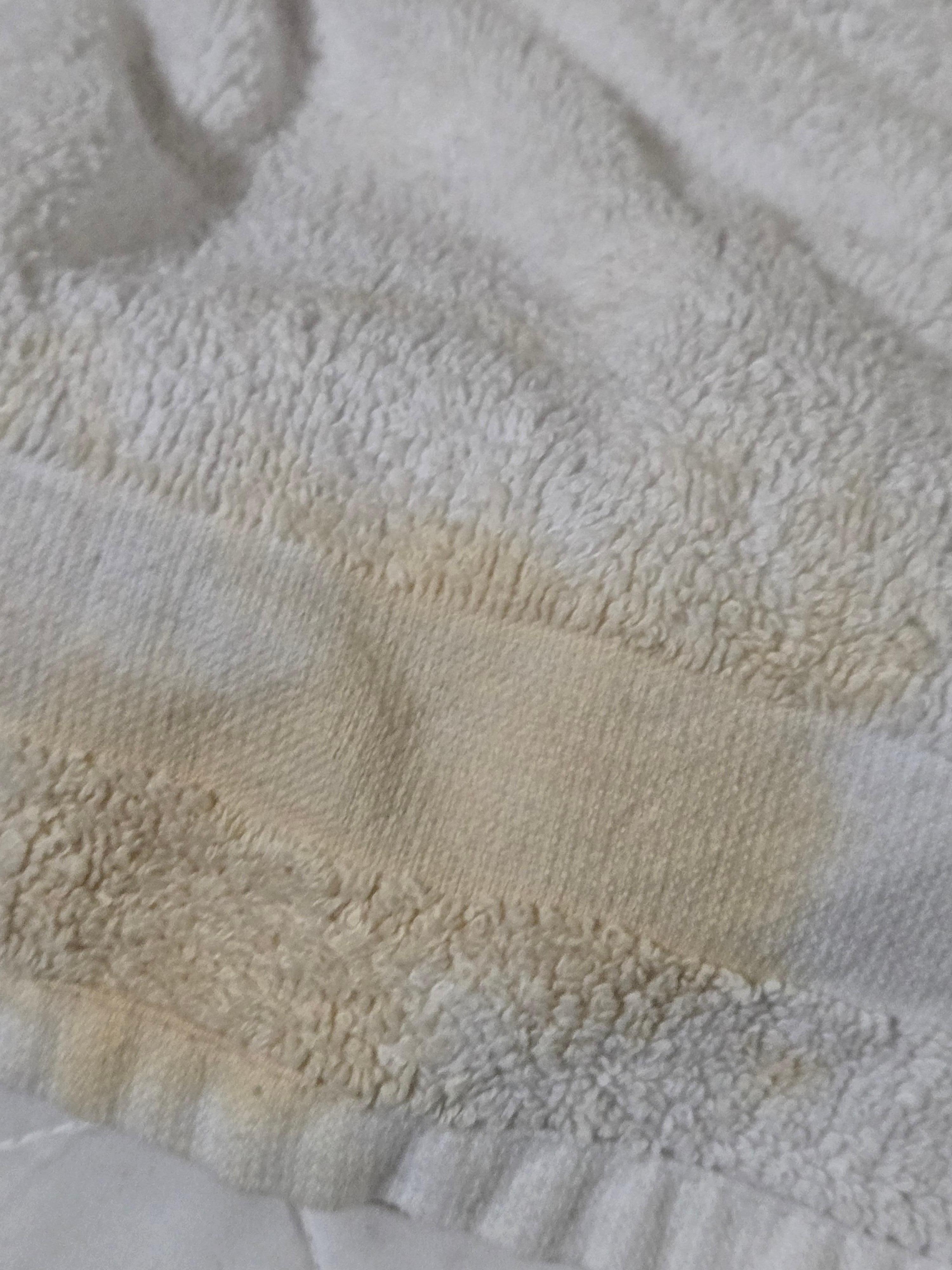 The fresh linens brought to us after complaining. 