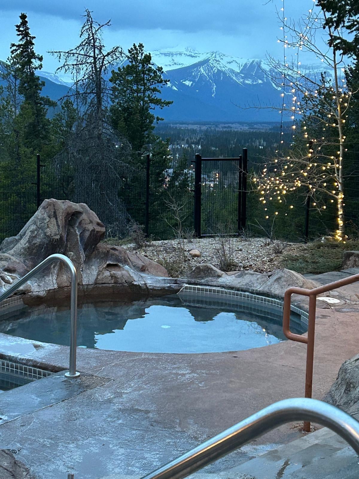 Outdoor hot pool