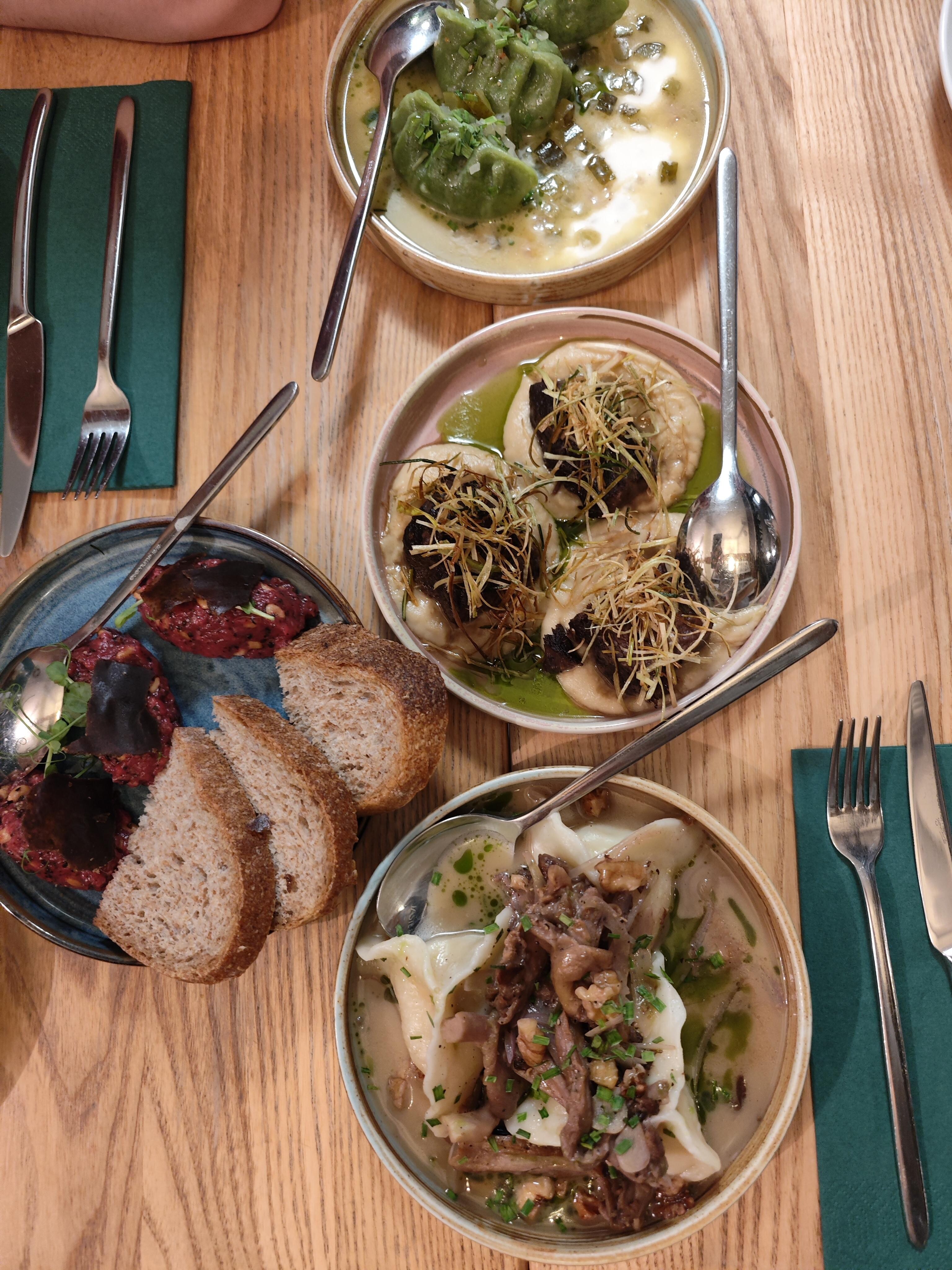 Abendessen der Unterkunft