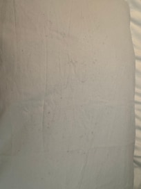 Stains on pillow