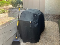 Grill was filthy and torn cover