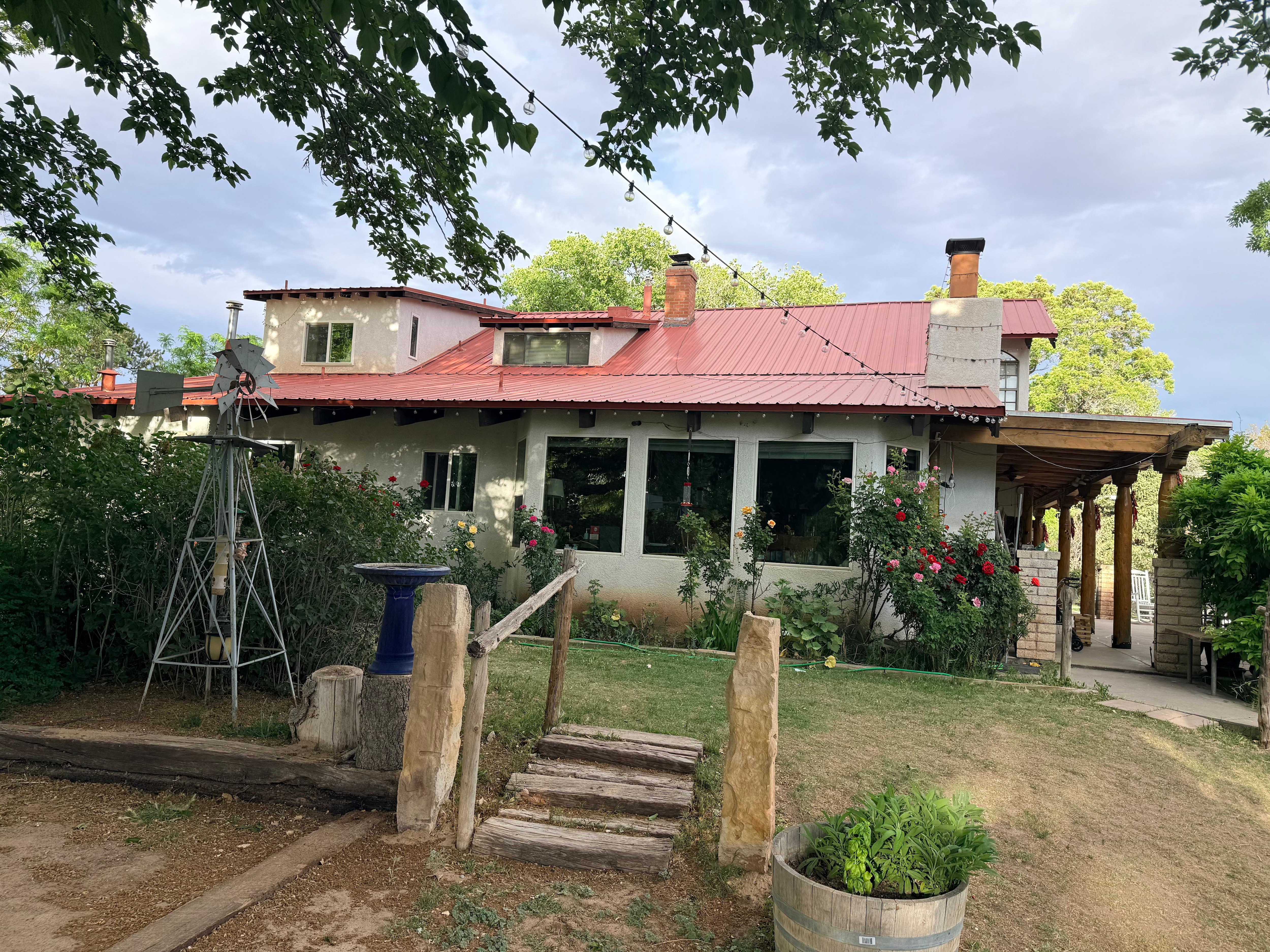 Part of the farmhouse. 