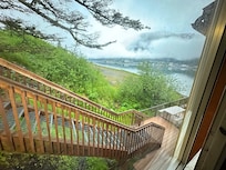 Stairs from street to front door