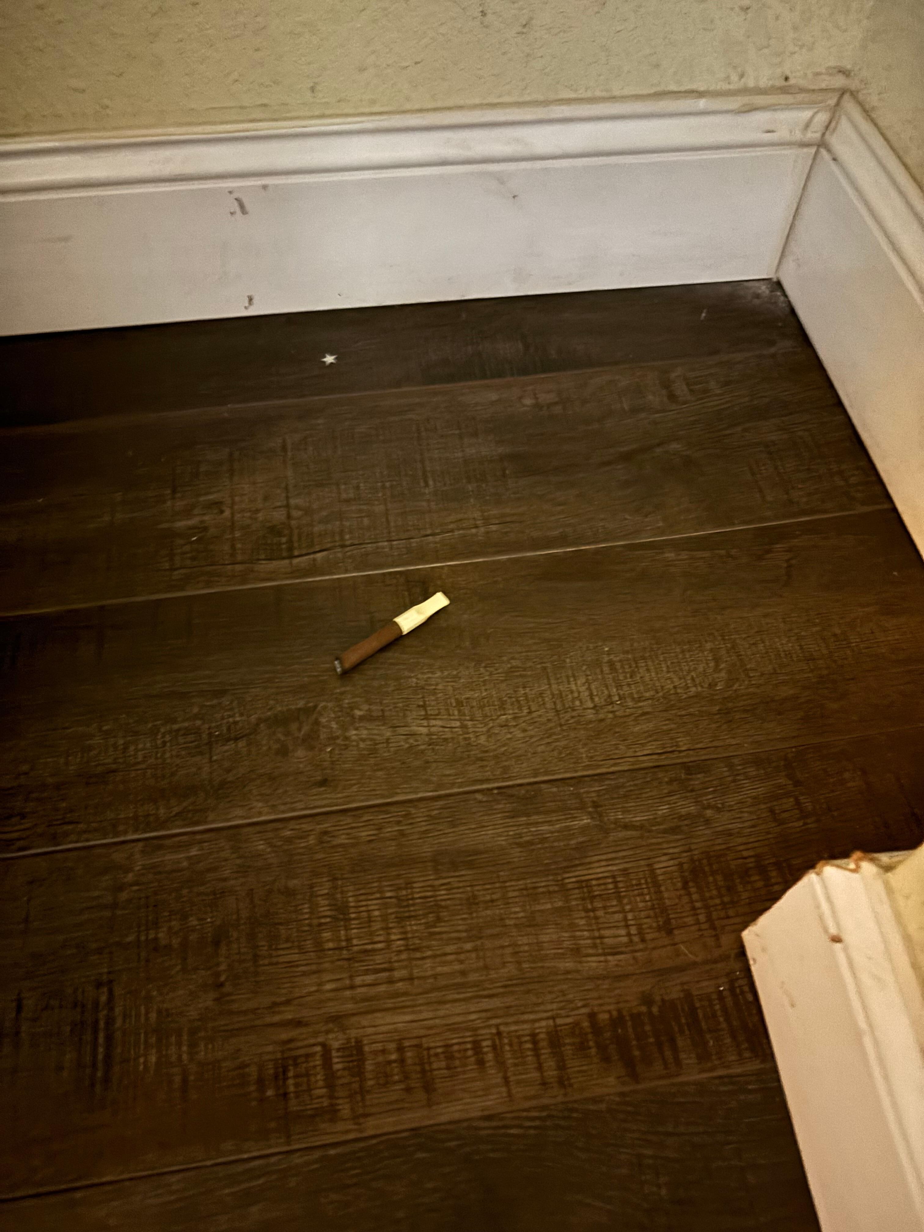 Cigar in closet