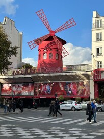 Moulin Rouge just down the hill.