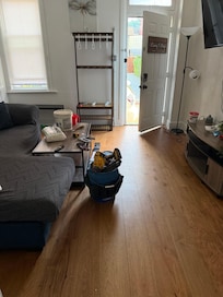 Living room full off dirt and tools everywhere