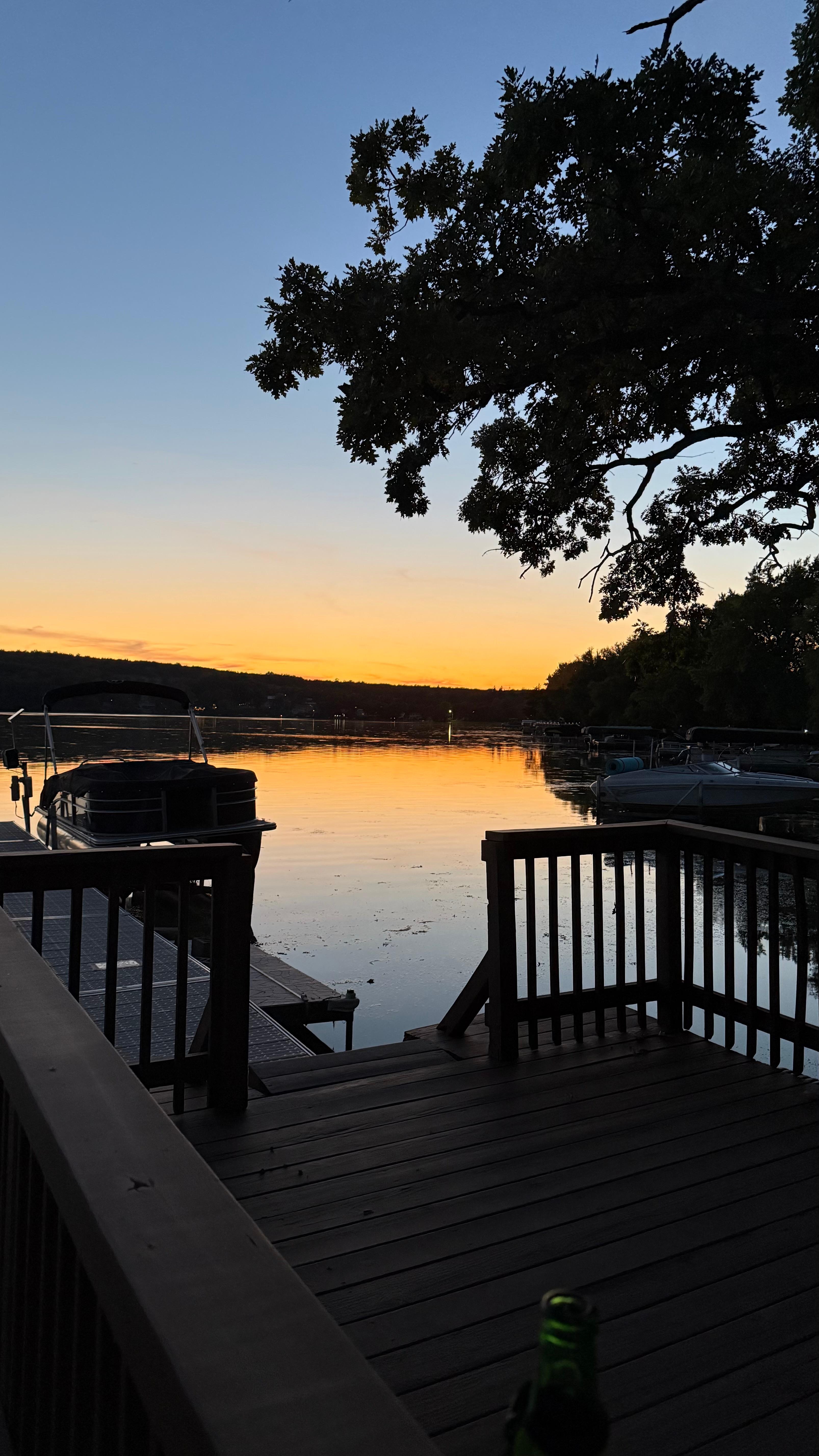 Right down the street from cottage - what a view!