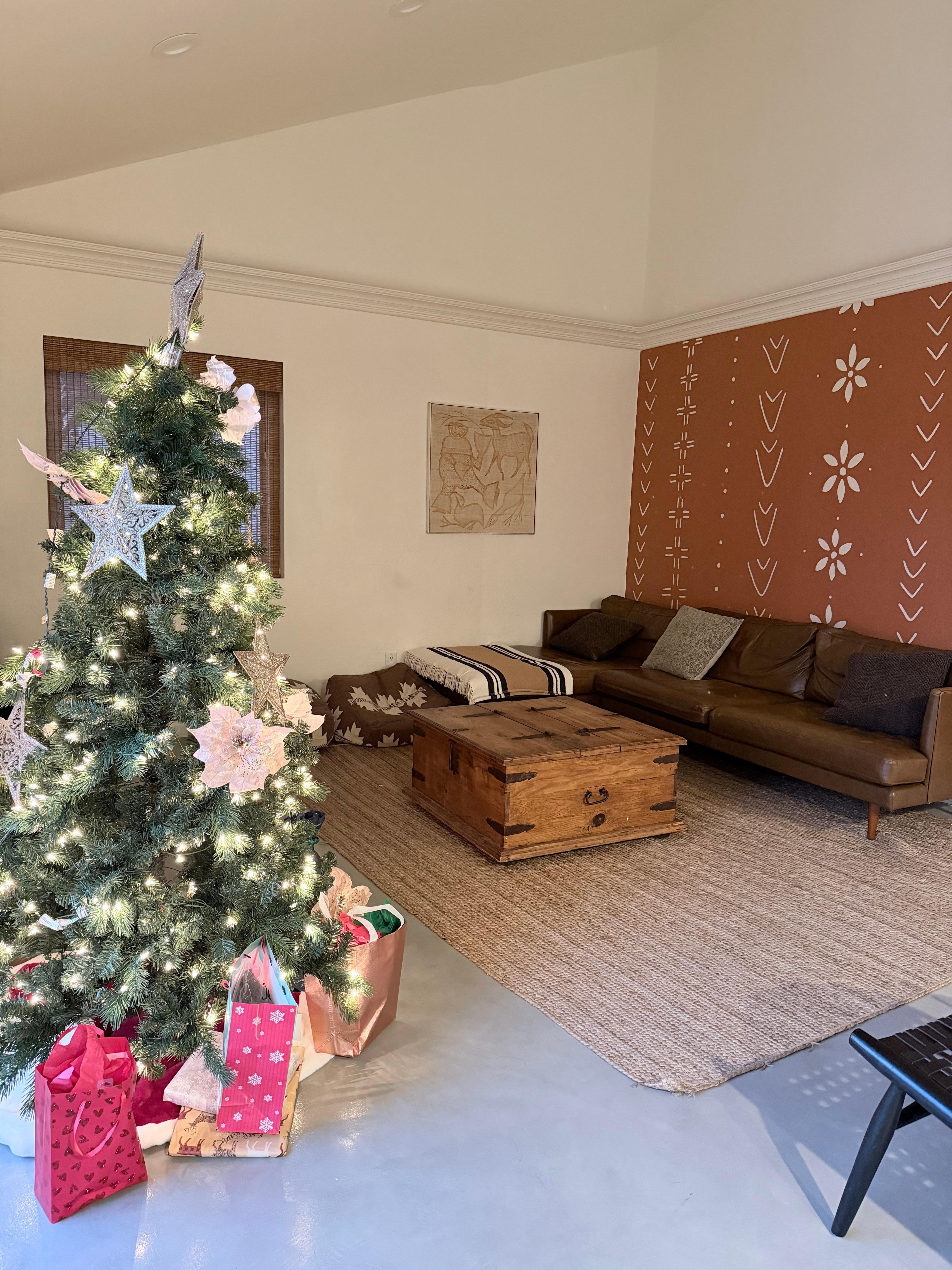 Christmas tree was there for us when we arrived!