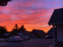From the front door