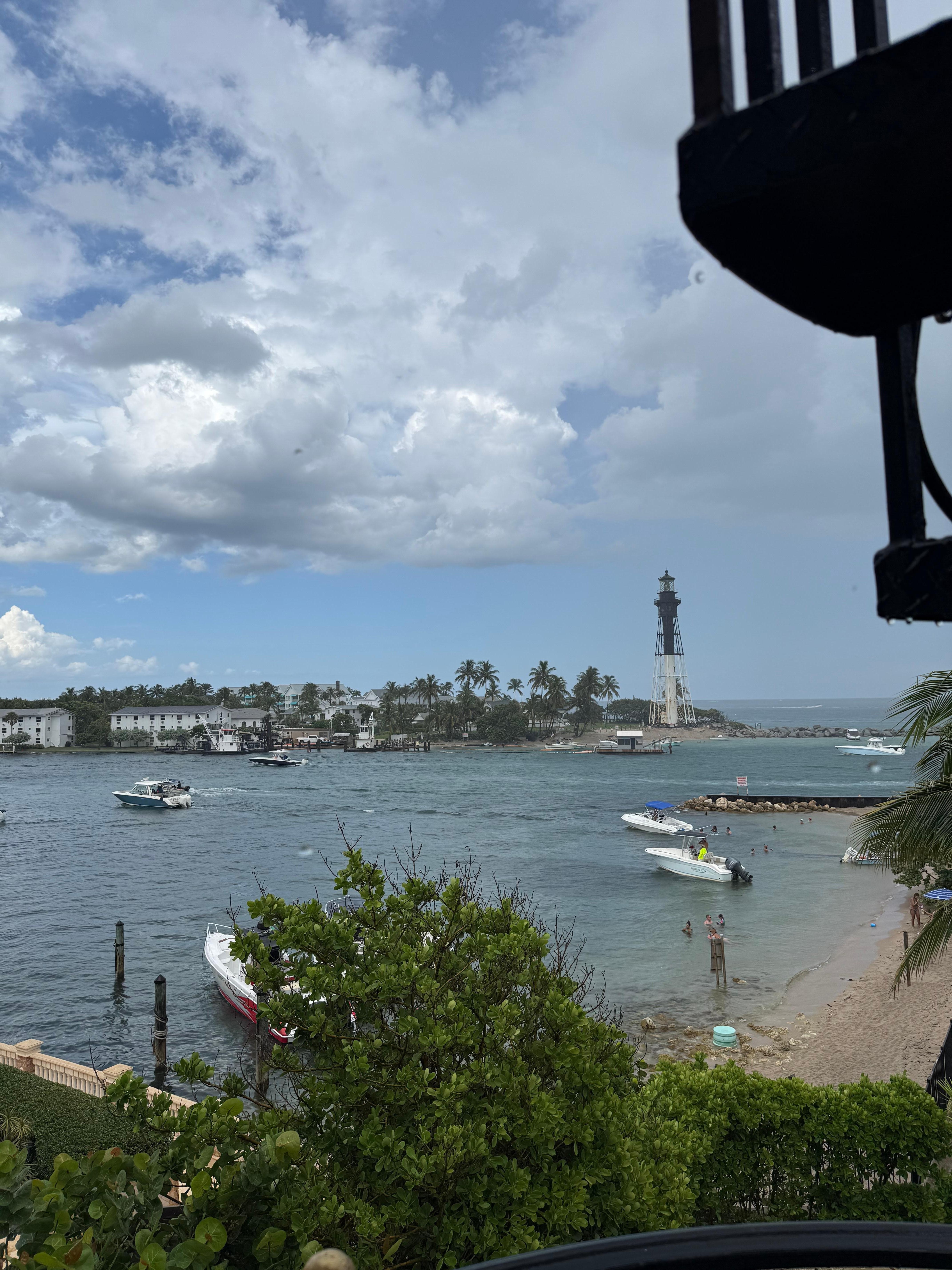 View of the inlet from the master balcony 