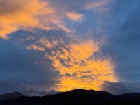 Sunset from the hot tub. Changes every night. Always spectacular.