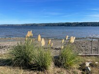 Beach view/access from the edge of the property.