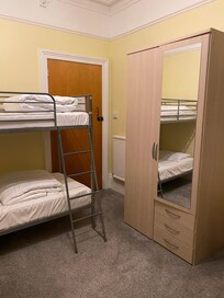 Bunk beds blocking fire door