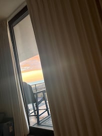 A nice view, but access to the beach was closed for repairs.