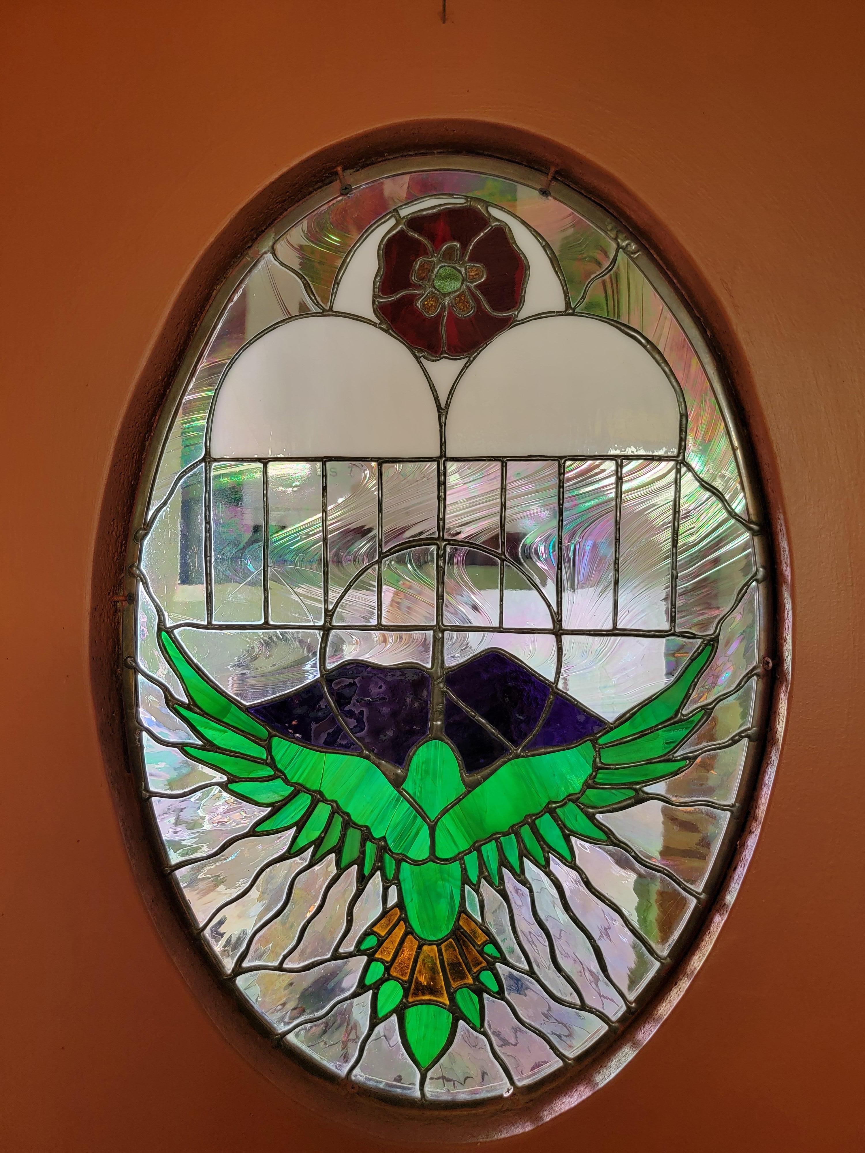 Gorgeous glasswork on front door