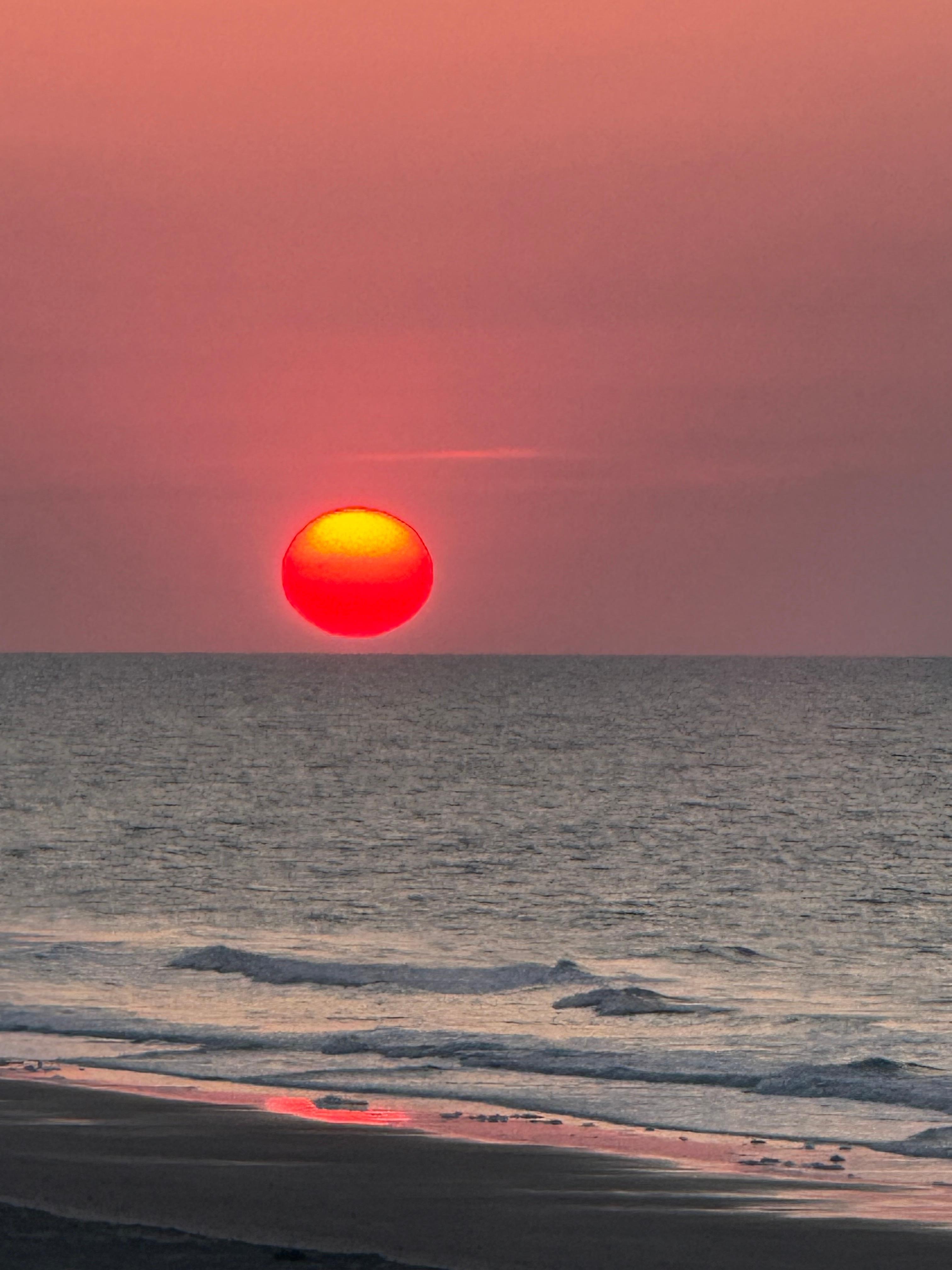 Beautiful sunrise from the balcony